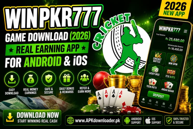 WinPkr777 Game Download (2026) โ Real Earning App for Android & iOS